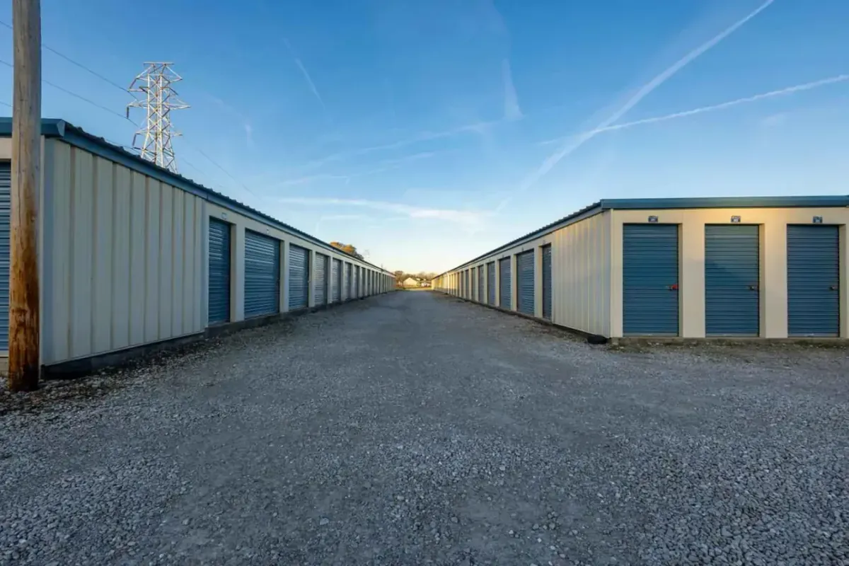Two storage unit buildings at New Castle.