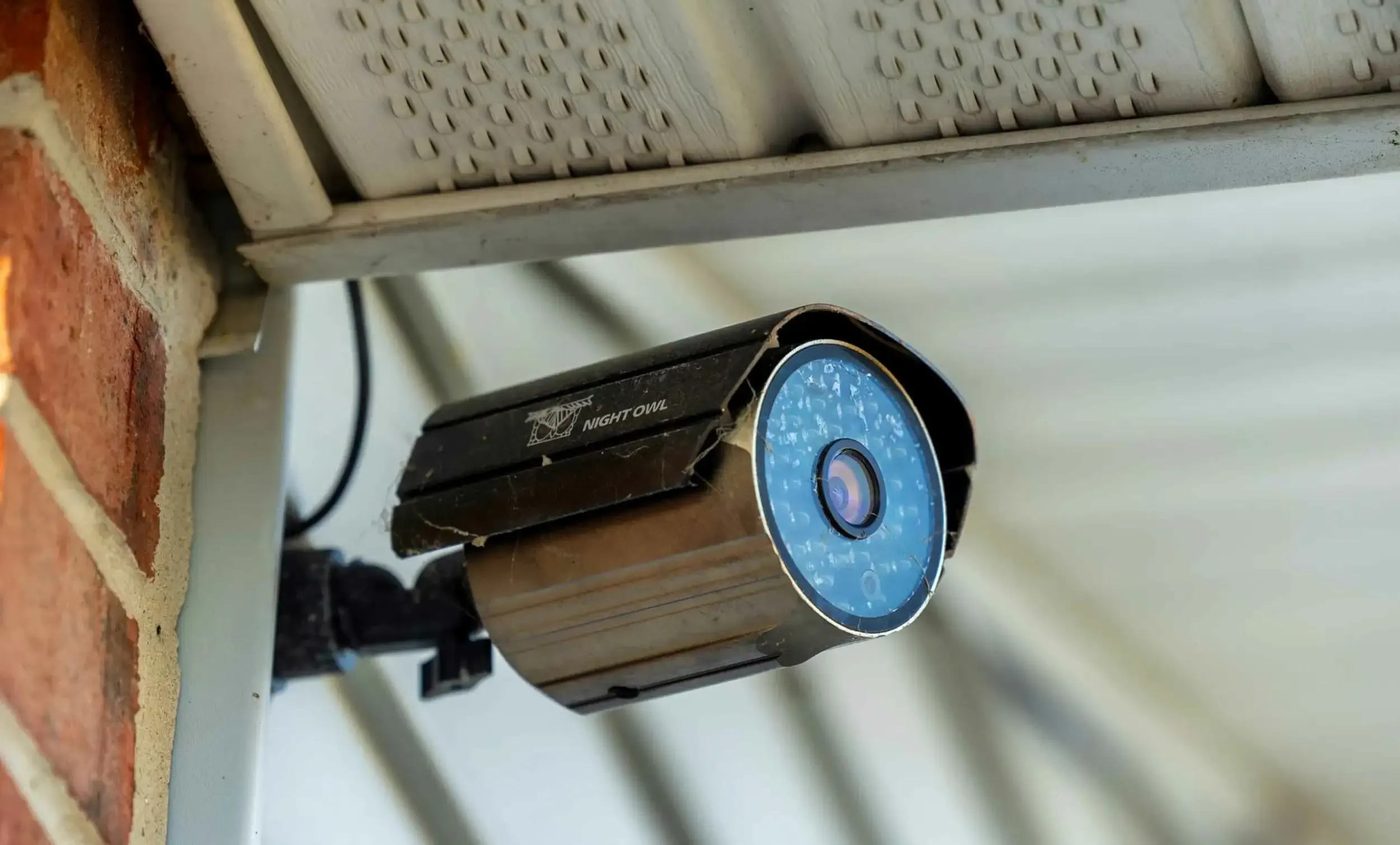 A security camera at New Castle.
