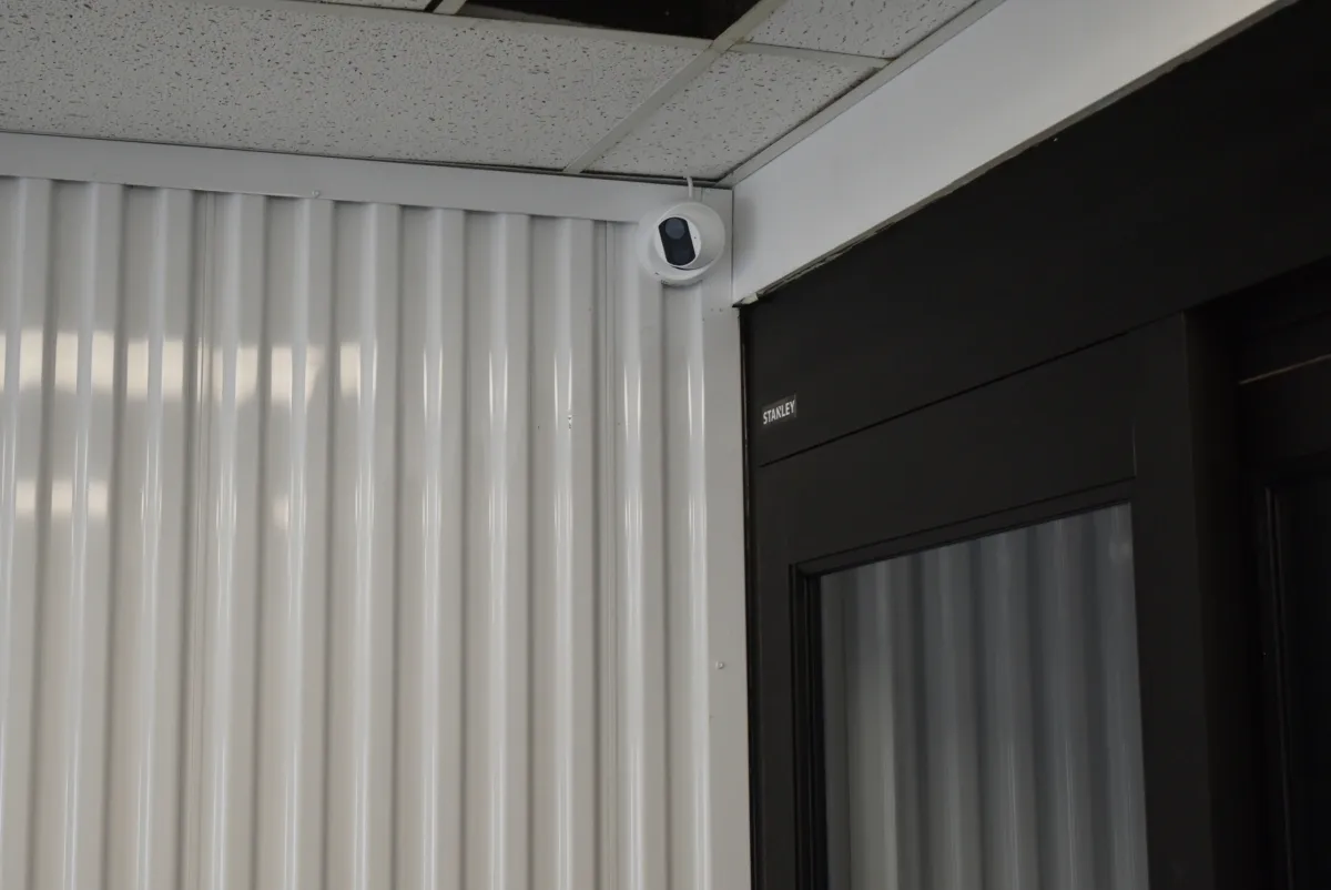 A motion sensor at the facility.