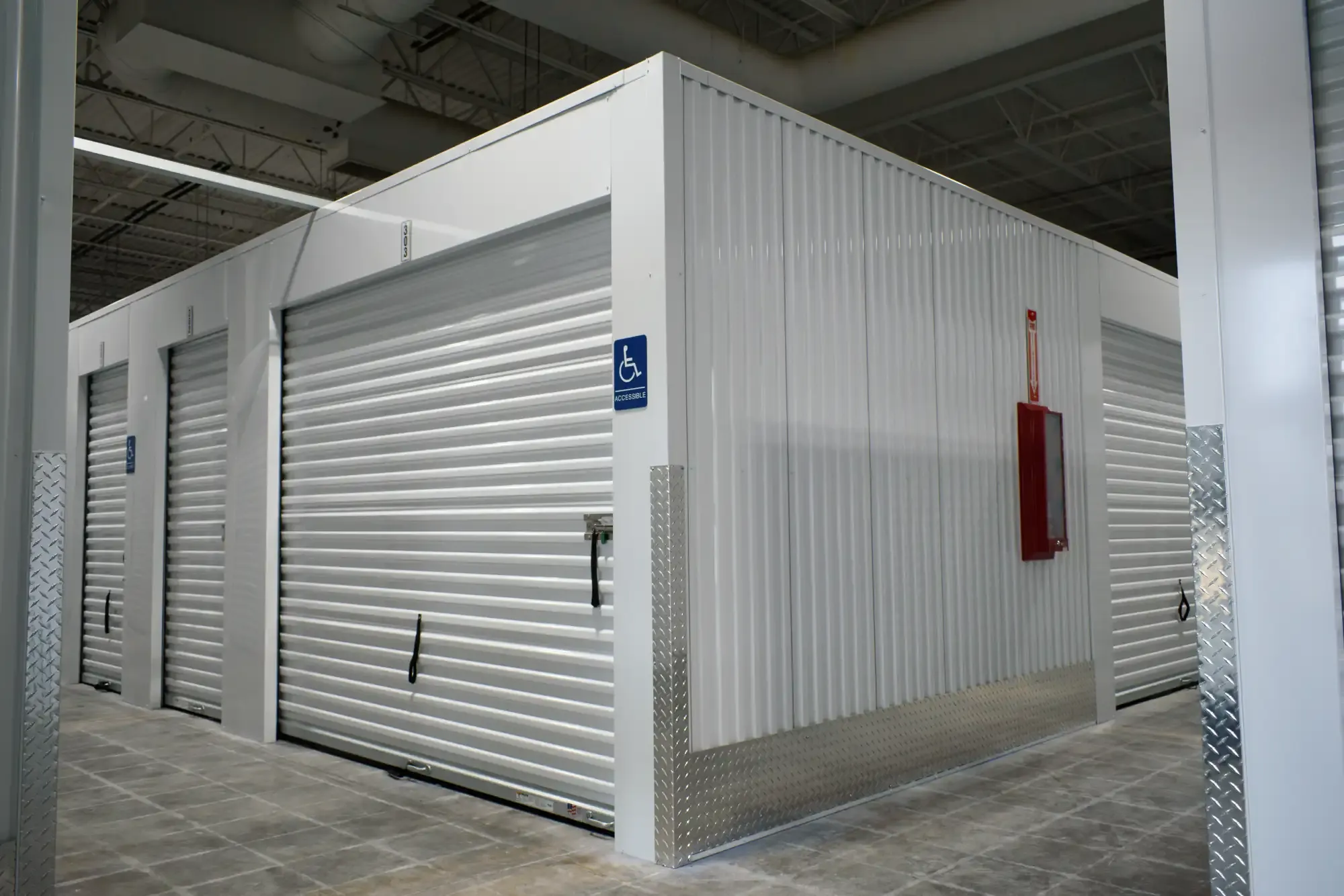 A corner interior storage unit.
