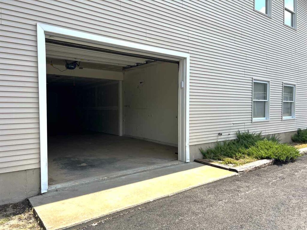 Commercial garage space at KO Storage in Rindge, NH.